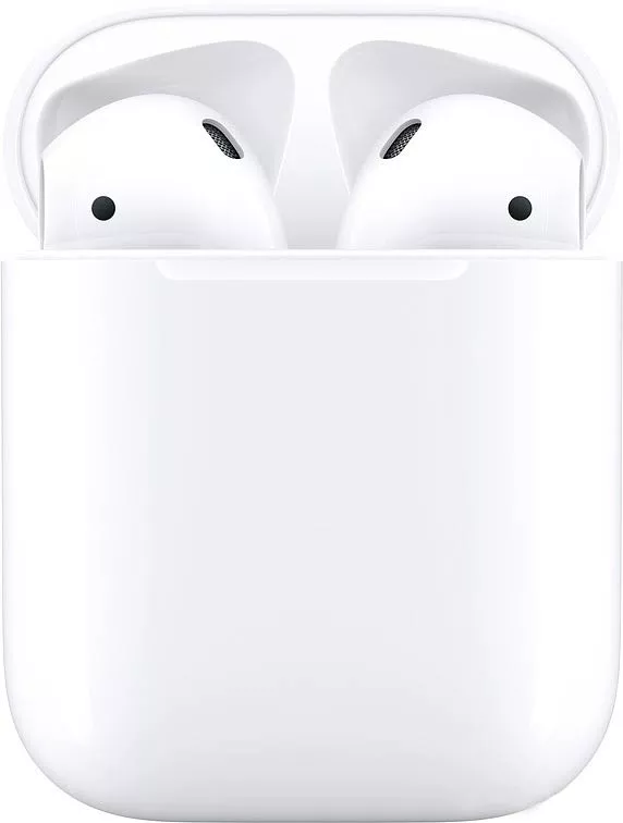 Наушники Apple AirPods 2 с зарядным футляром - фото